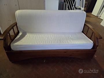 Divano letto in stile rustico 