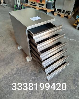 Cassettiera in acciaio inox