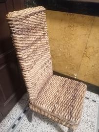 sedie in foglie di banano vero