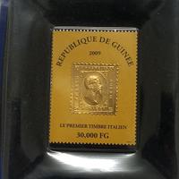 Francobollo da Collezione laminato oro 