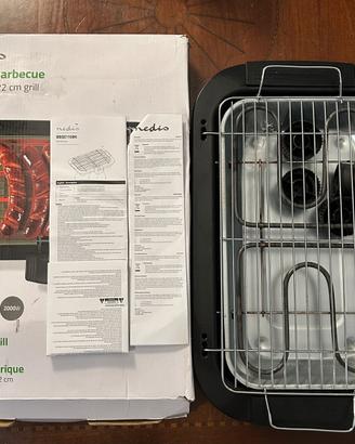 Barbecue elettrico Nedis 2000W 38x22 cm