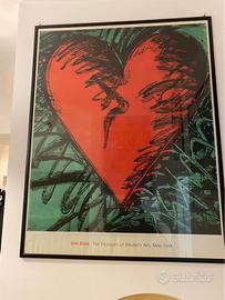 Stampa Original Vintage Poster: Jim Dine - Cuore