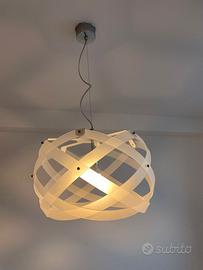 Lampadario a sospensione bianco