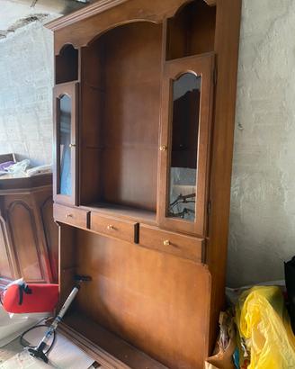 Mobile bar classico legno noce da casa.