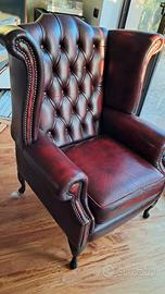 Poltrona Chesterfield pelle