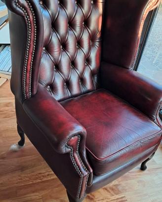 Poltrona Chesterfield pelle