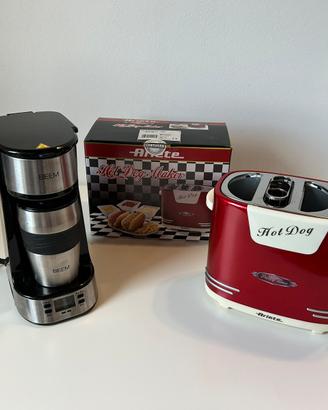 Macchina caffè americano e macchina per hot dog