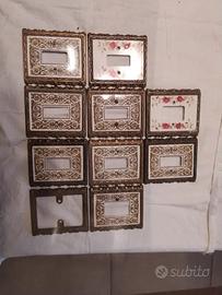 Placchette vintage ottone liberty decò