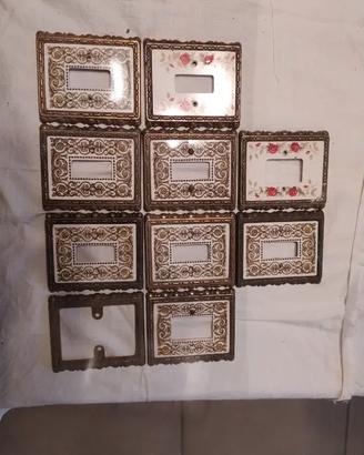 Placchette vintage ottone liberty decò