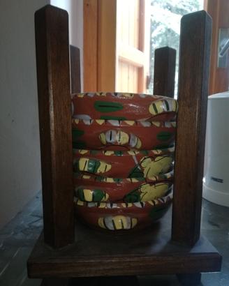 Ciotole terracotta decorate a mano