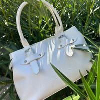 Borsa bianca a mano