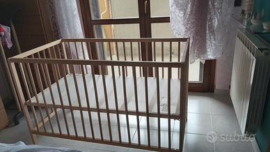 lettino per bambini a due altezze