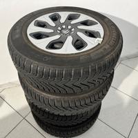 CERCHI 4 fori GOMME michelin 195/65 R15 INVERNALI