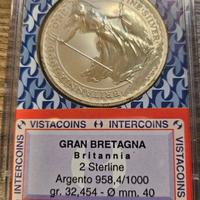 Moneta argento Britannia 1998 1 oz in blister