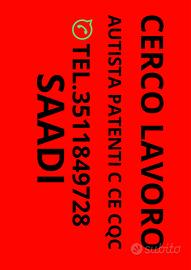 Autista patente c ce CQC