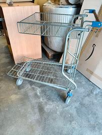 Carrello spesa 4 ruote supermercato capacità