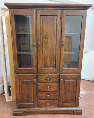 Mobile rustico Credenza/Vetrina arte povera