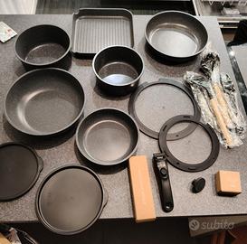 Set Pentole 19 Pezzi Antiaderente Induzione NUOVO