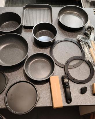 Set Pentole 19 Pezzi Antiaderente Induzione NUOVO
