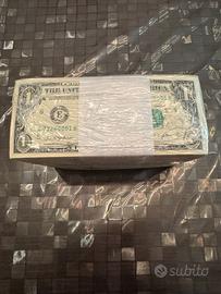 Mazzette complete banconote da 1 Dollaro USA