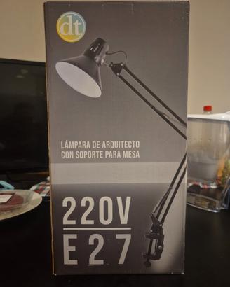 Lampada da scrivana bianca con Morsetto nuova