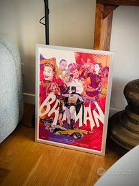 Quadro 50x 70, poster Batman nel 1966, Adam West