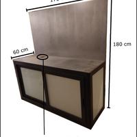 Banco in acciaio spillatore birra