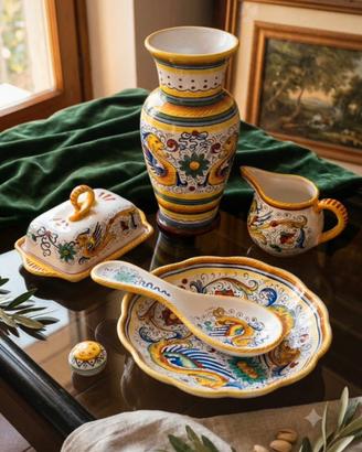Set in Ceramica di Deruta - M. Sambuco