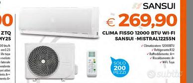 Condizionatore sansui 12mila btu inverter