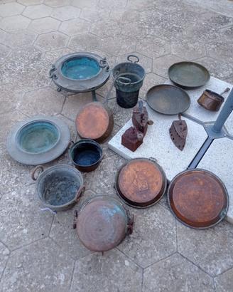 Set 15 oggetti di antiquariato