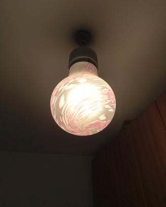 Lampadario da camera rosa