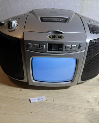 TV vintage Seleco con lettore CD