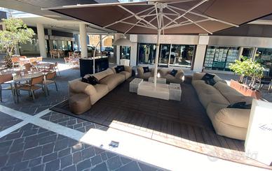 Ombrellone Professionale 5x5 m Platino Classic