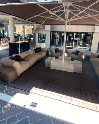 Ombrellone Professionale 5x5 m Platino Classic