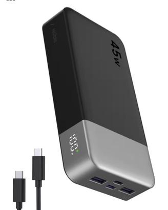 Power bank 20000mAh 45W ricarica rapida
