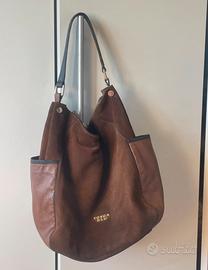 Borsa pelle e camoscio Tosca Blu