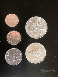 Repubblica Italiana Lire 1-1-2-5-10