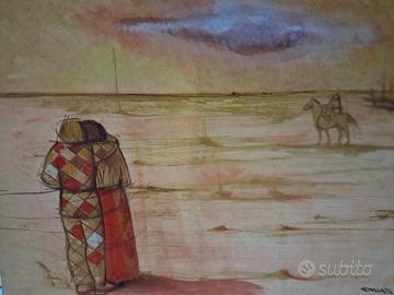 GUGLIELMO MALATO..Tecnica mista su carta