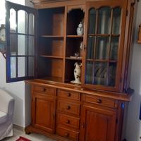 Mobile in noce massello - vetrina + base