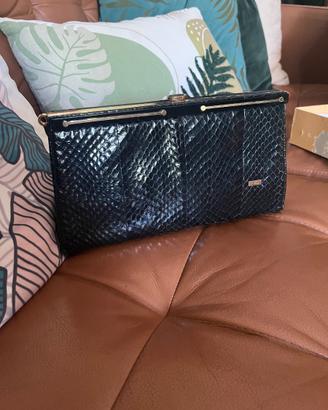 Pochette Borsa Vintage Anni70 Vera Pelle di Pitone
