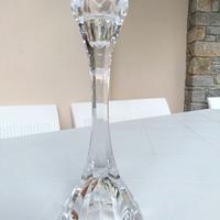 Portacandele cristallo altezza 23 cm.
