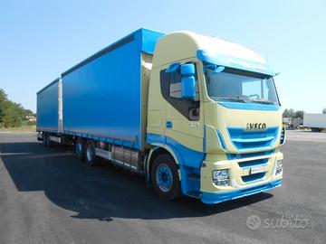 Iveco AS260S48 con rimorchio biga
