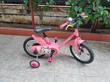 bicicletta 14 bambina decathlon come nuova 