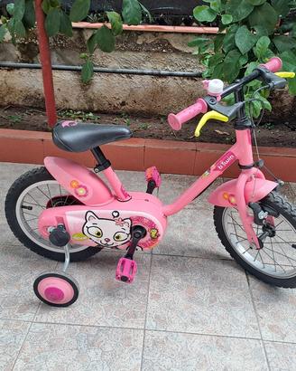 bicicletta 14 bambina decathlon come nuova 