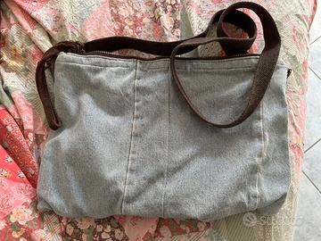 Borsa a tracolla in jeans