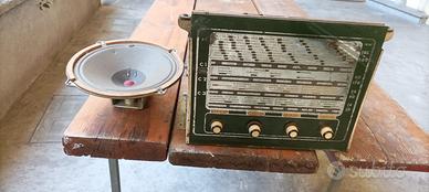 radio antica a valvole senza mobile