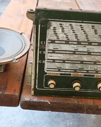 radio antica a valvole senza mobile