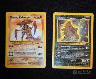 Shining Tyranitar 113 e Shining Kabutops 108