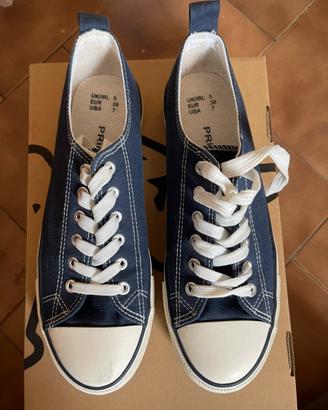Sneakers blu in tela tg. 38 – stile casual