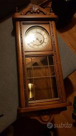 Orologio da Parete a Pendolo in Legno Pregiato